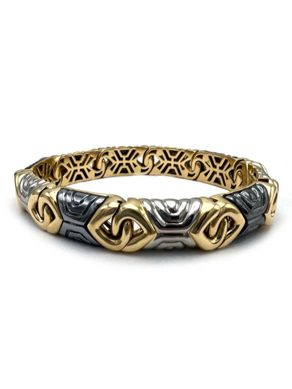 Bulgari Parentesi Bracelet Yellow Gold Hematite