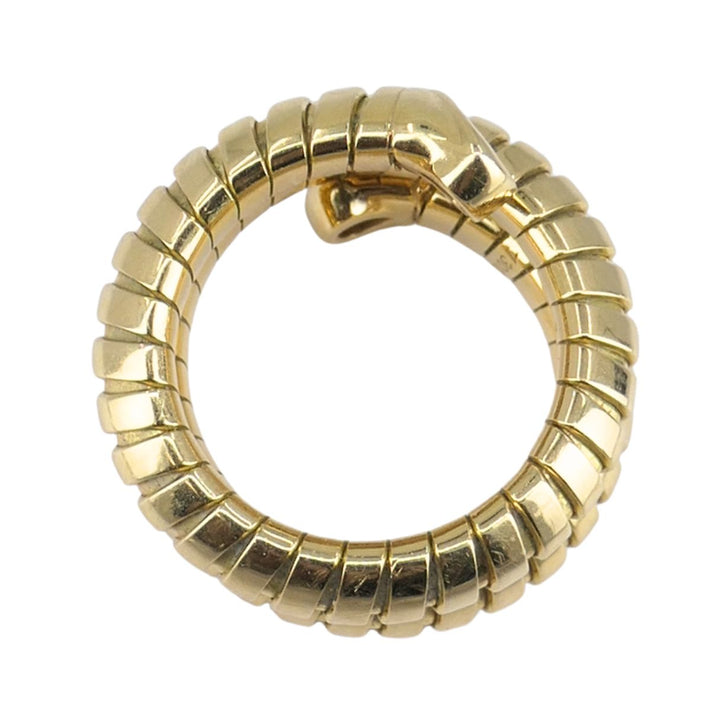 Vintage Marina B 18k Gold Diamond Tubogas Ring Circa 1980s