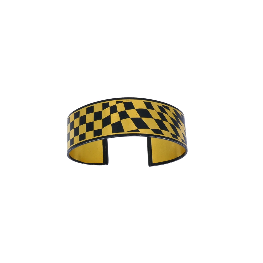 Vintage Tiffany & Co. Angela Cummings Damascene Gold Steel Lacquer Cuff Bangle