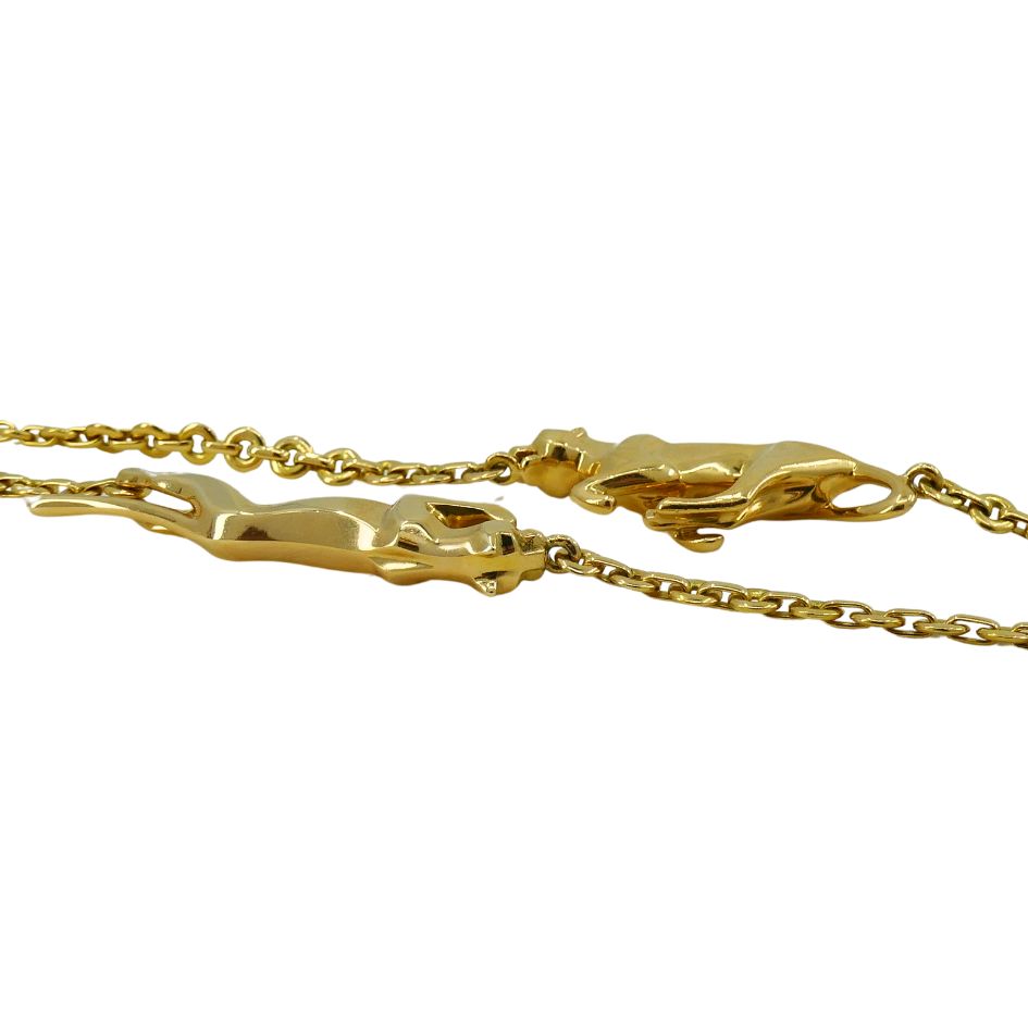 Cartier 18k Gold Panthere 6 Motif Chain Necklace