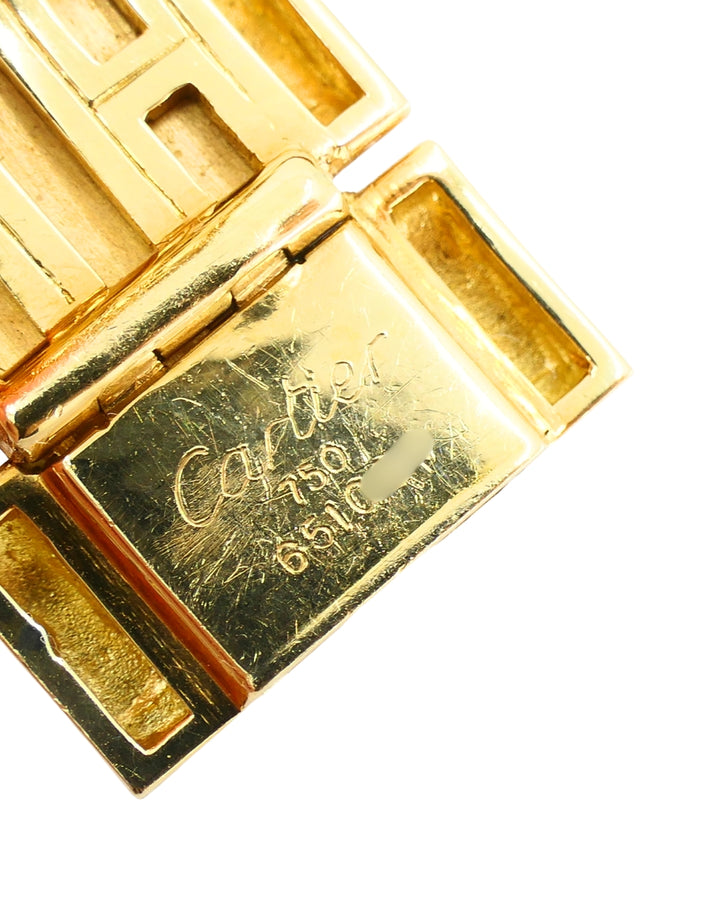 Cartier Walking Panthere Bracelet Mahango Diamond Gold Bracelet