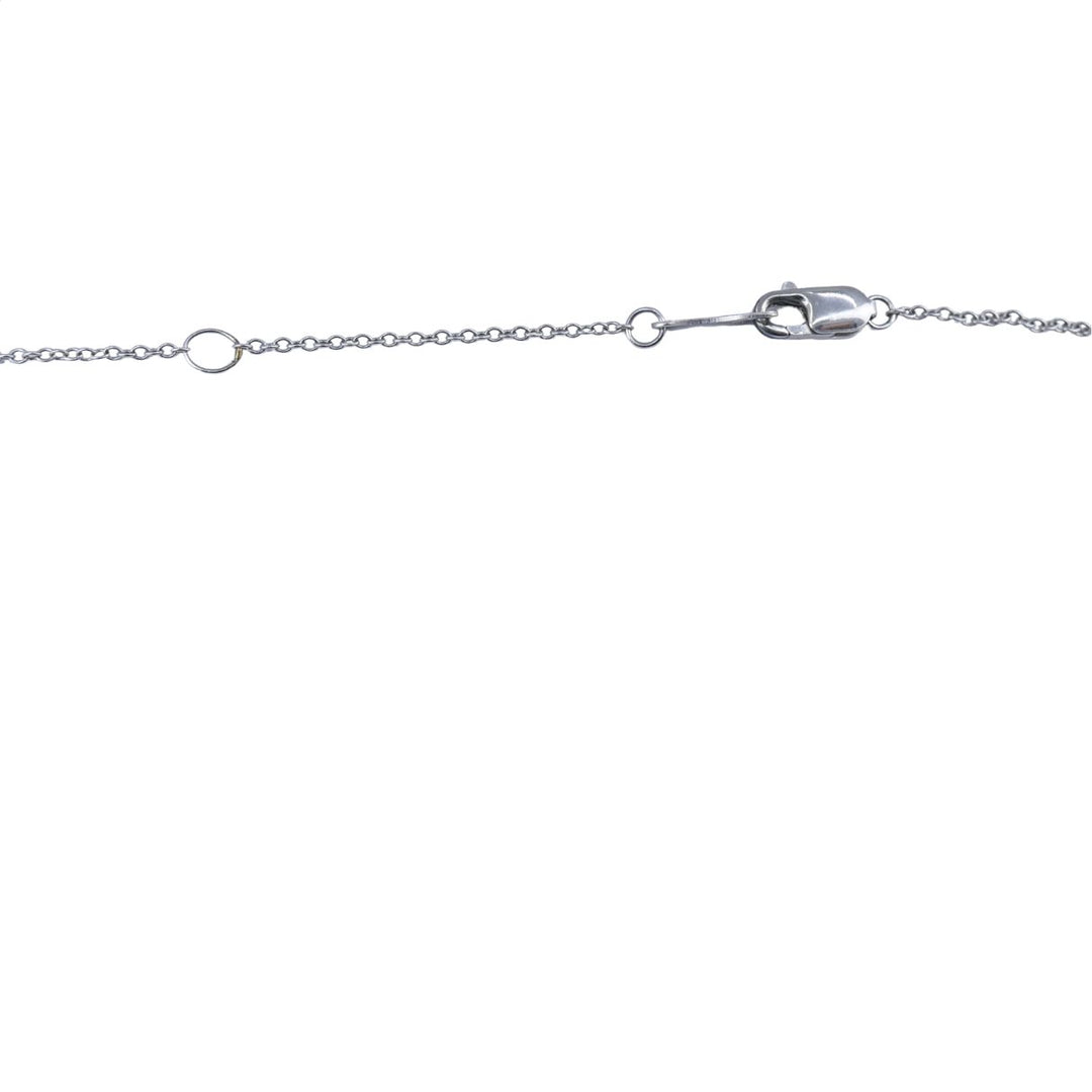 Cartier Pave Diamond Platinum Heart Pendant Necklace