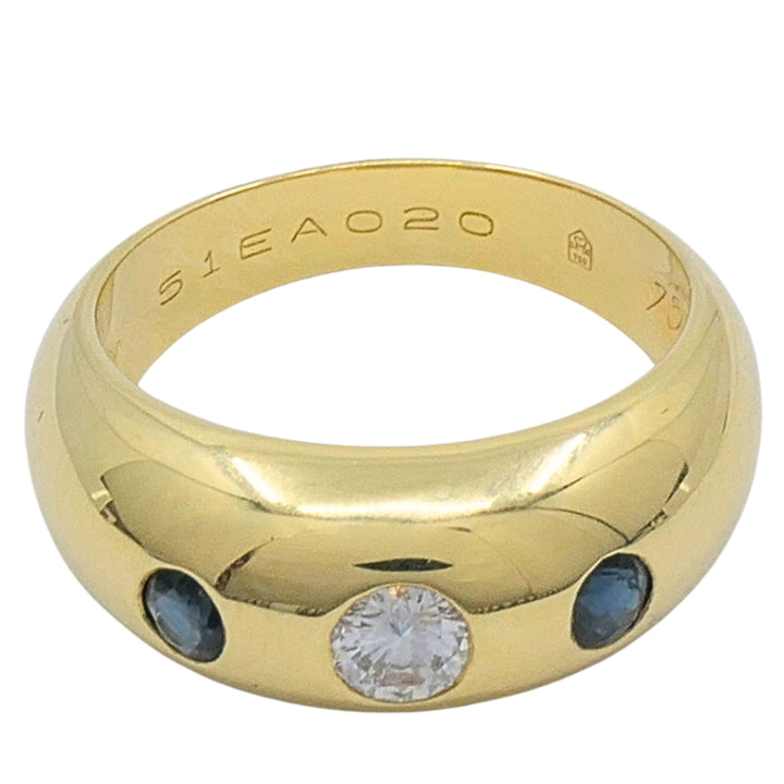 Cartier 18k Gold Diamond Sapphire Daphne Ring