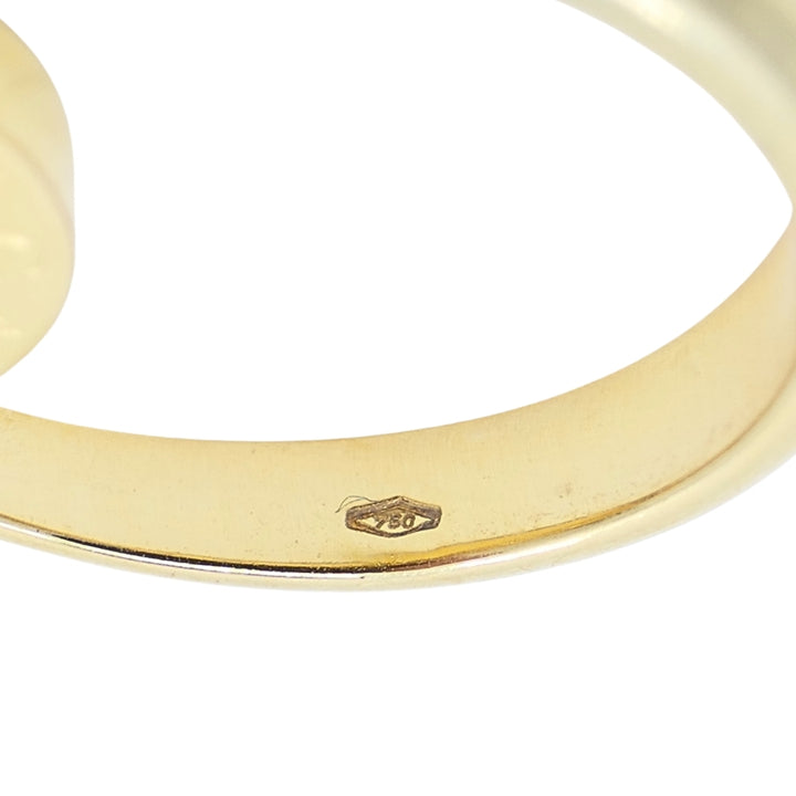 Bvlgari Flip Ring 18k Gold Coral Onyx
