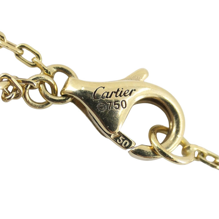 Cartier 18k Gold Diamond Cross Pendant Necklace with Certificate