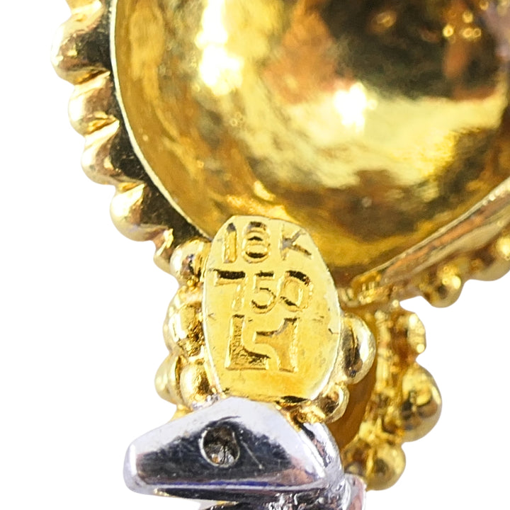 Vintage 18k Two-Tone Gold Pavé Diamond Poodle Brooch