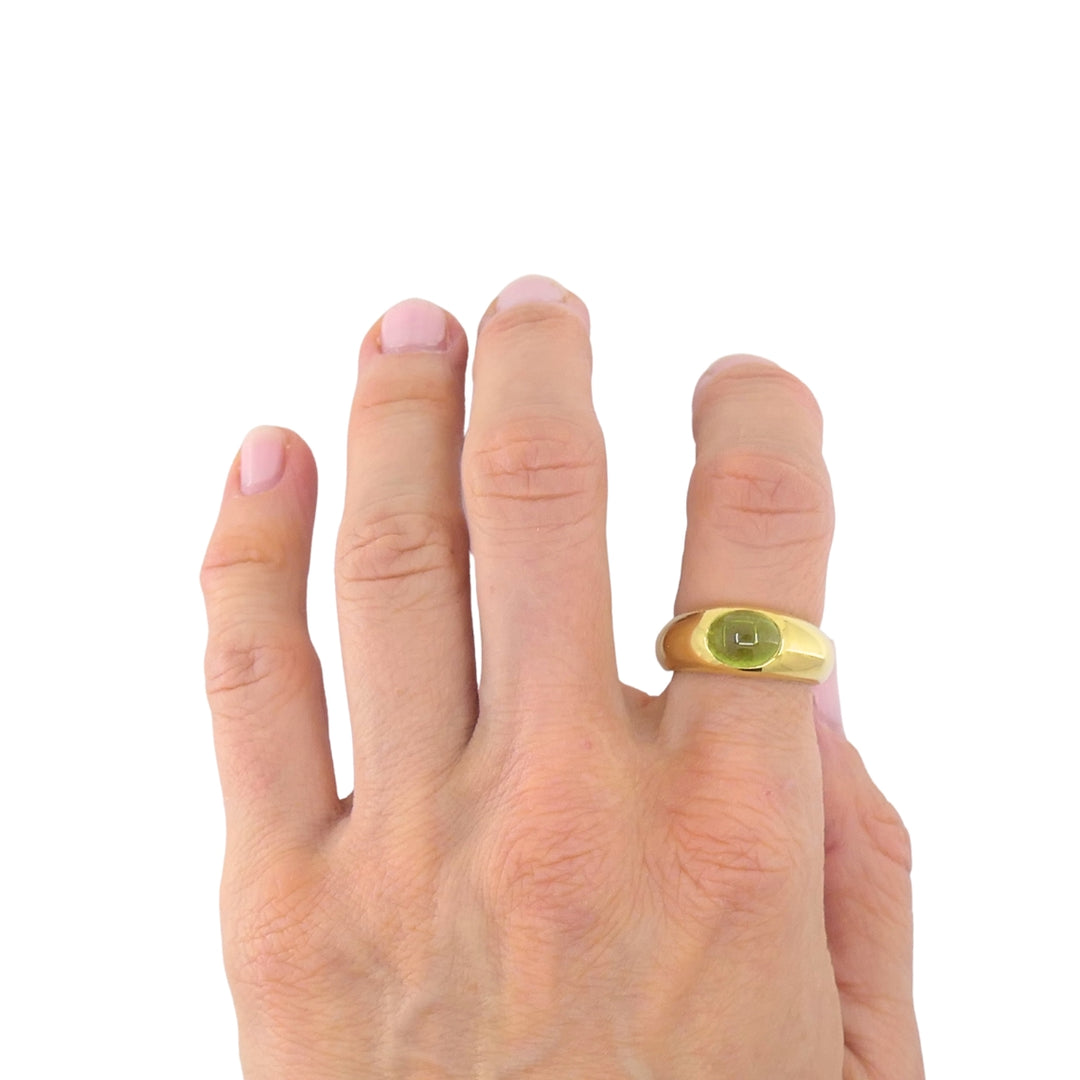 Tiffany & Co. Ring Peridot 18k Gold Band Ring