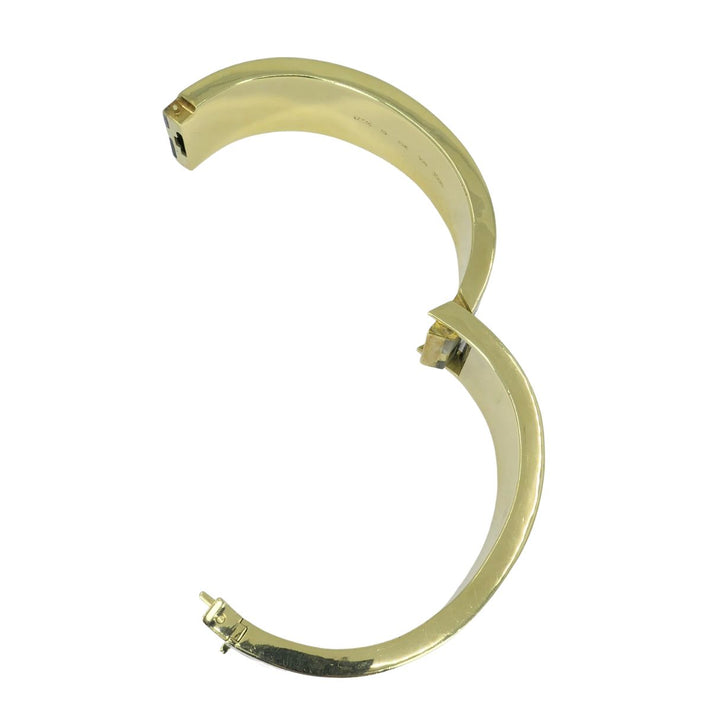 Angela Cummings Tiffany & Co. 1986 18k Gold Onyx Mother of Pearl Inlay Bracelet