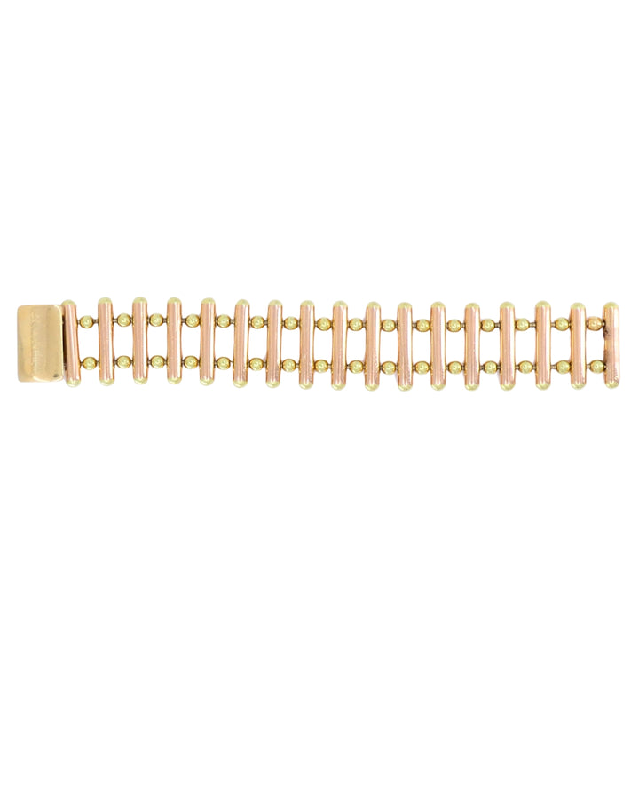 Cartier Retro 14k Gold Bracelet Yellow and Rose Gold