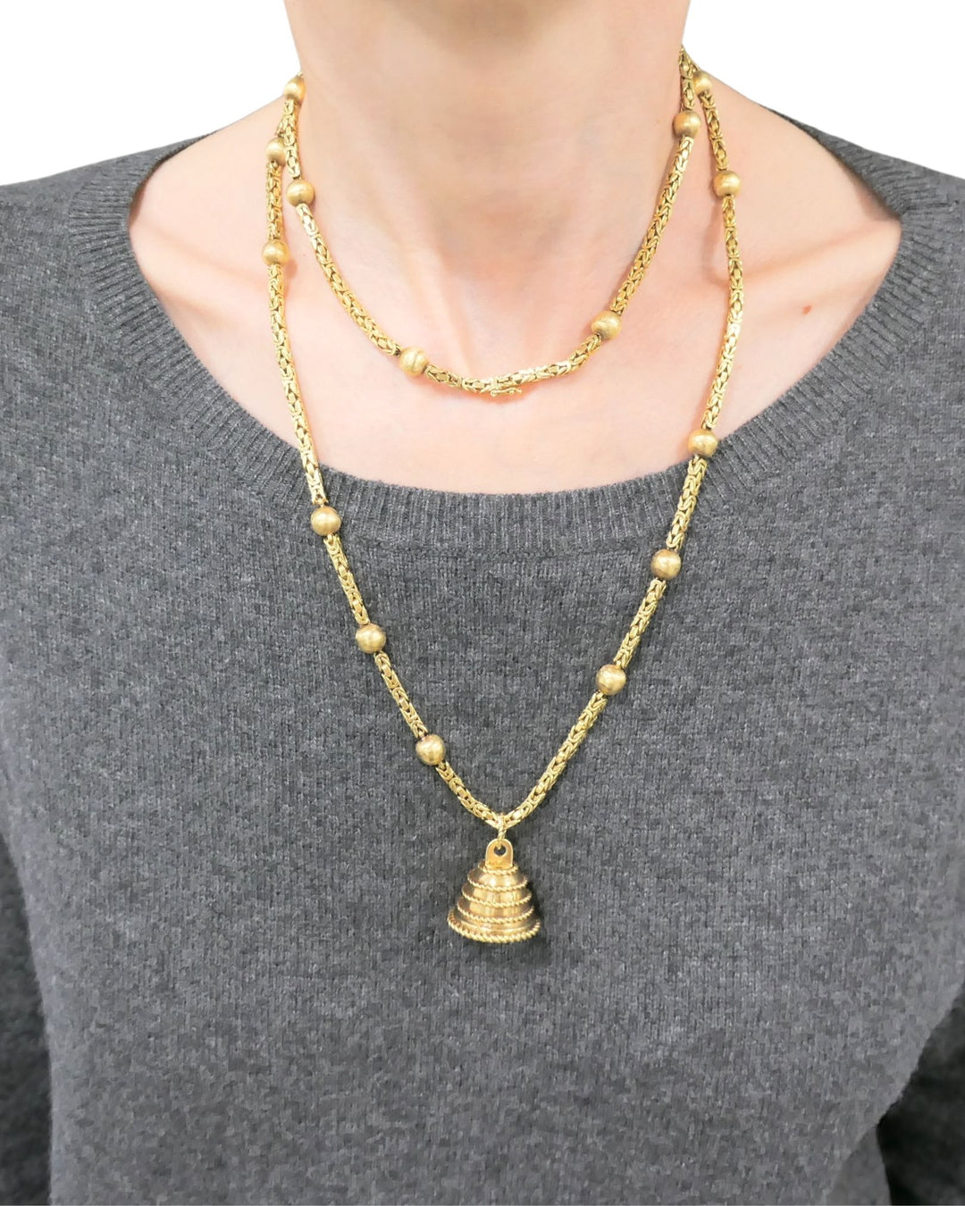 Van Cleef & Arpel Station Necklace 18k Gold Extra Long Chain Necklace