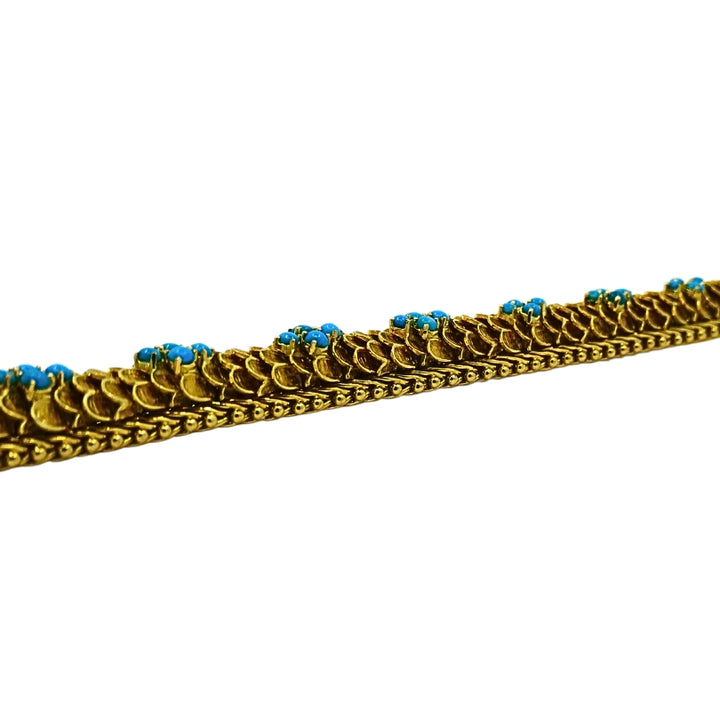 Vintage Cartier Bracelet Turquoise 18k Gold