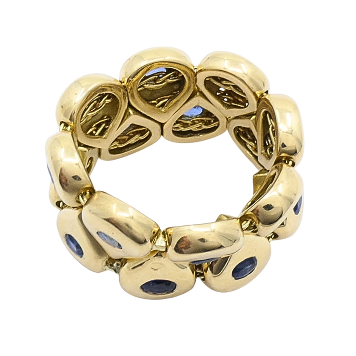 Chaumet Paris Tsouka 18k Gold Flexible Sapphire Teardrop Ring