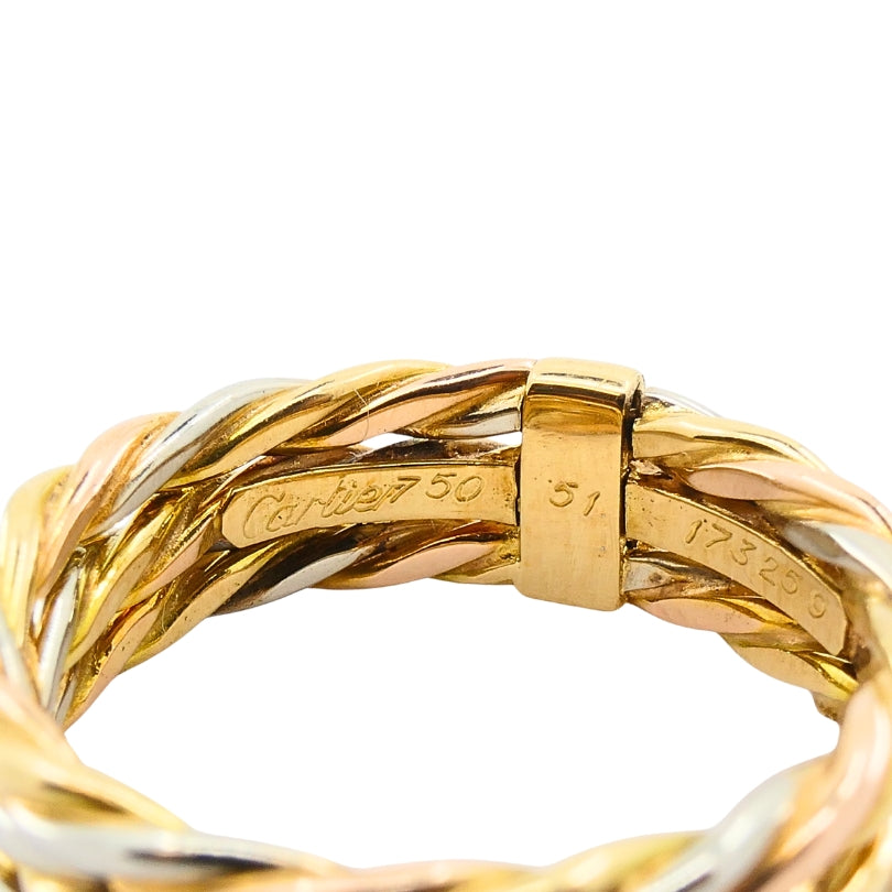 Cartier Les Must de Cartier 18k Gold Trinity Braided Ring