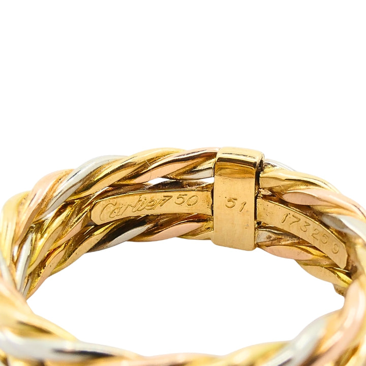 Cartier Les Must de Cartier 18k Gold Trinity Braided Ring