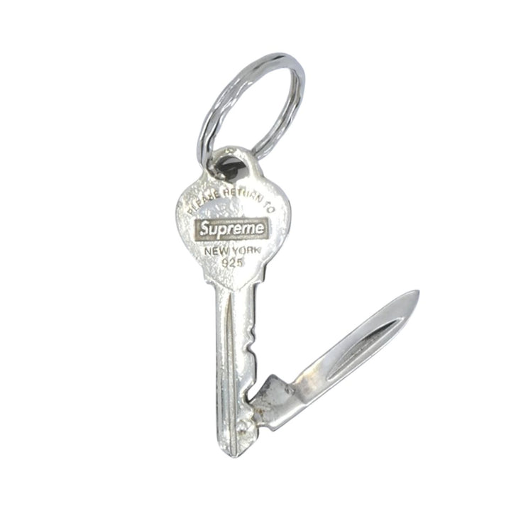 Supreme for Tiffany & Co. Sterling Silver Key Stainless Steel Knife Keychain
