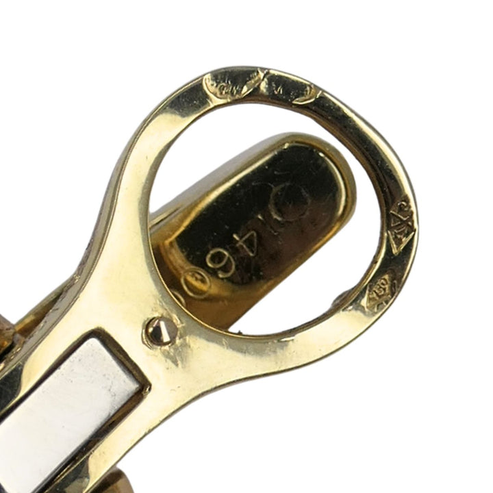 Vintage Cartier 18k Gold Pearl Doorknocker Clip-on Earrings