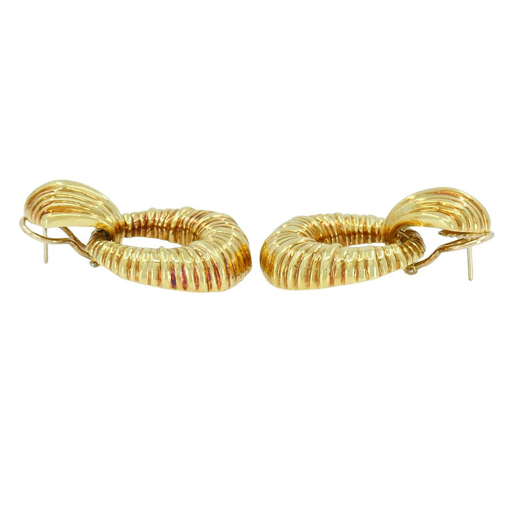Van Cleef & Arpels 18k Gold Door Knocker Earrings