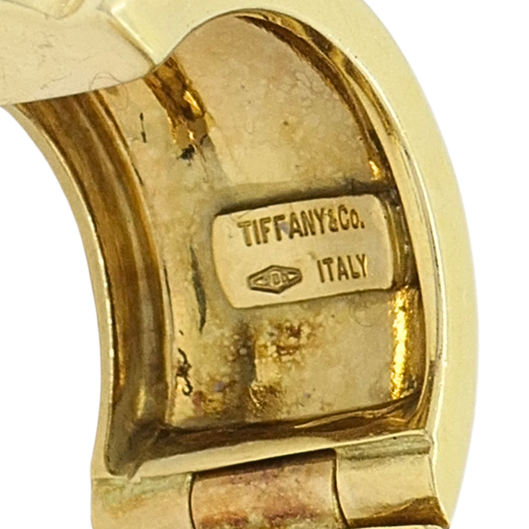 Tiffany & Co. 18k Gold Huggie Hoop Earrings
