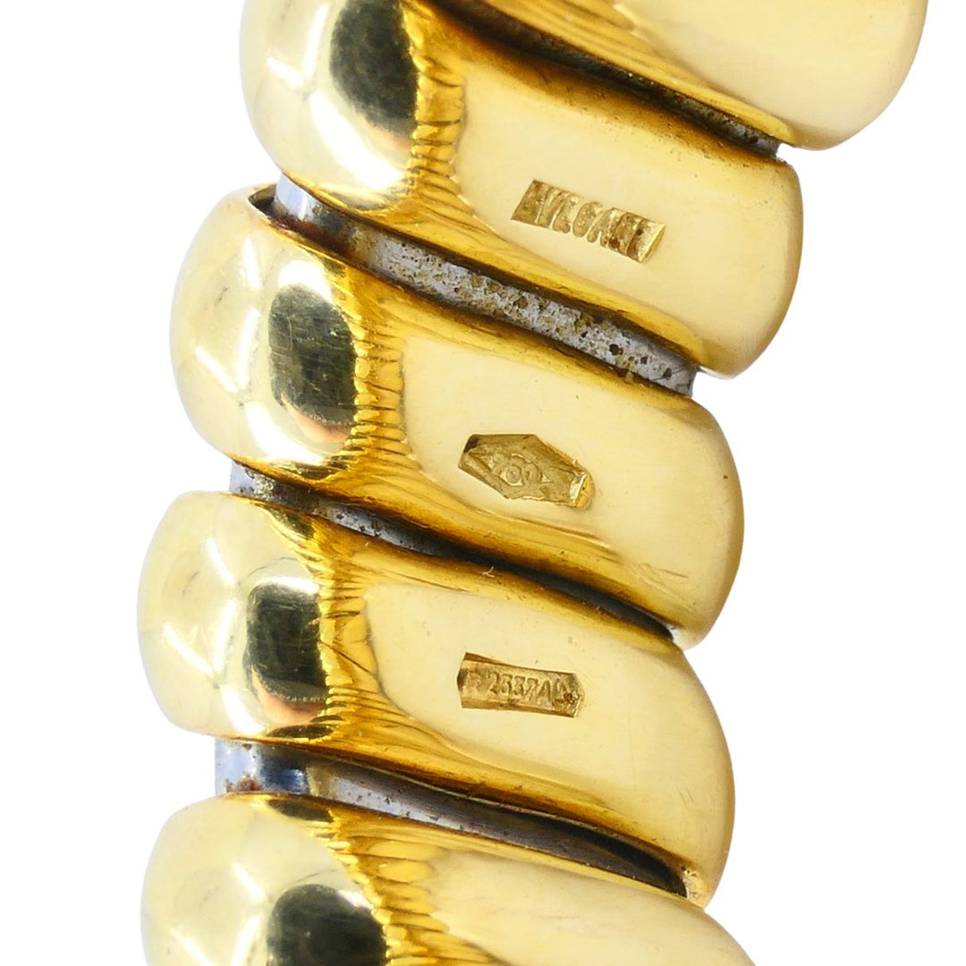 Vintage Bvlgari 18k Gold Stainless Steel Ring