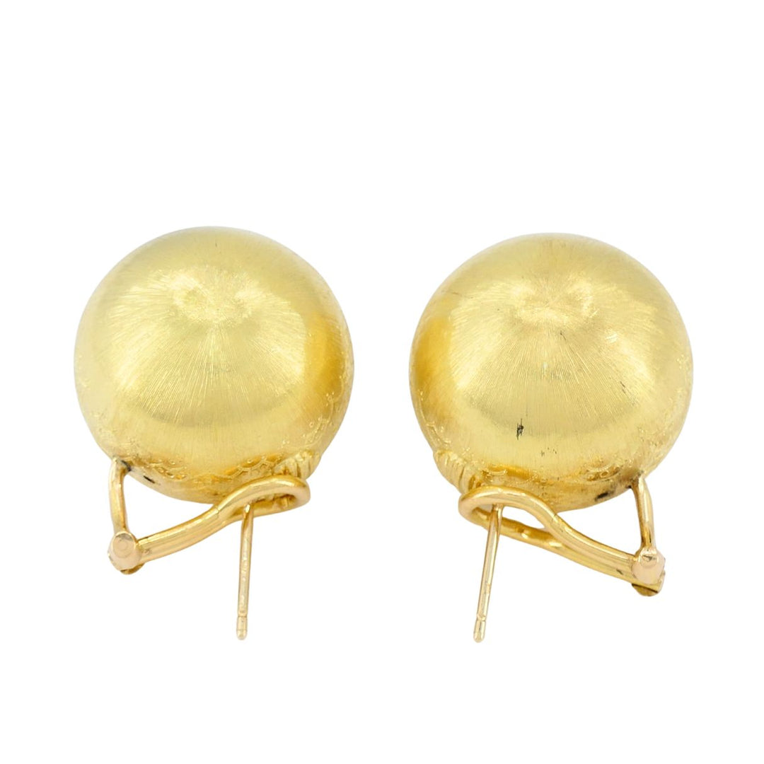 Vintage Buccellati 18k Gold Ball Earrings