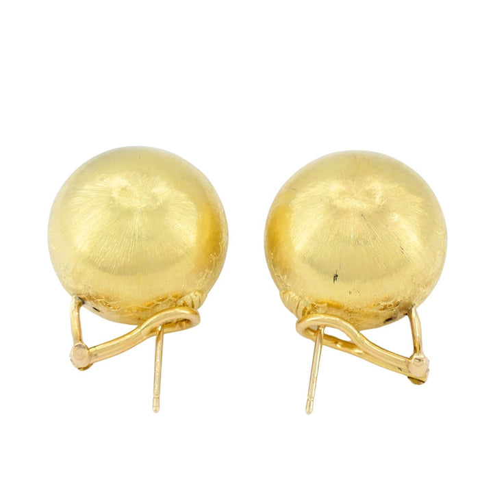 Vintage Buccellati 18k Gold Ball Earrings