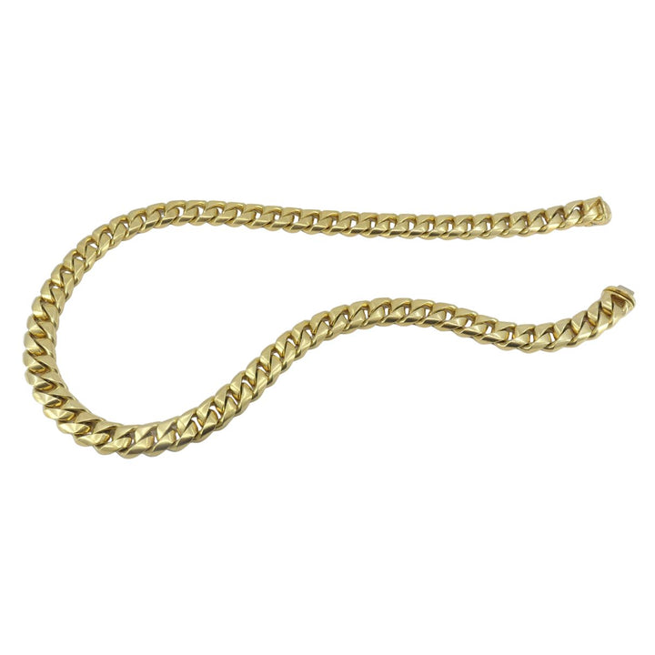 Vintage Bvlgari 18k Yellow Gold Heavy Curb Link Chain Bulgari Necklace