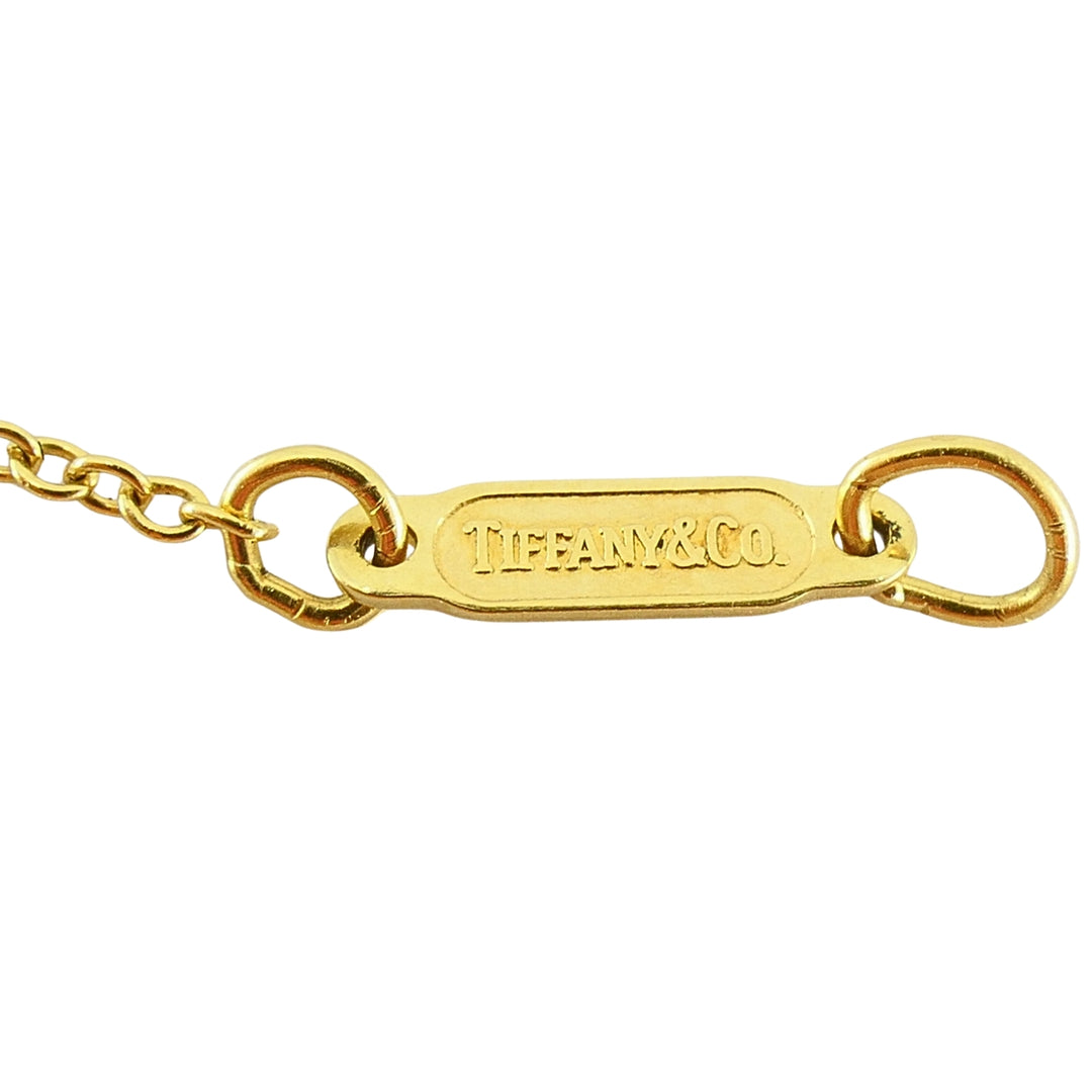 Vintage Tiffany & Co. 18k Gold Heart Key Pendant Necklace