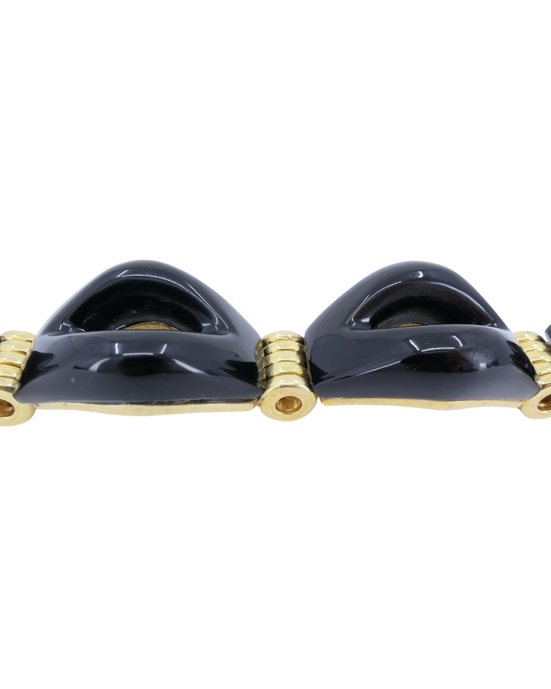 Tiffany & Co. Black Onyx Gold Bracelet 18k Cuff Bracelet