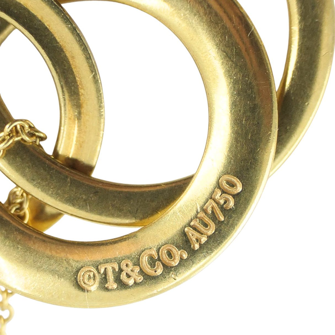 Tiffany & Co. 1837 Triple Interlocking Circles Pendant 18K Yellow Gold