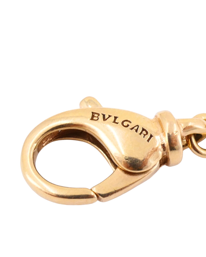 Bvlgari Bulgari Monete Necklace Large Silver Greek Coin Rose Gold