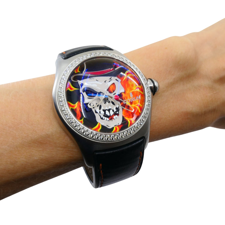 Corum Bubble Baron Samedi Watch Halloween Collectible