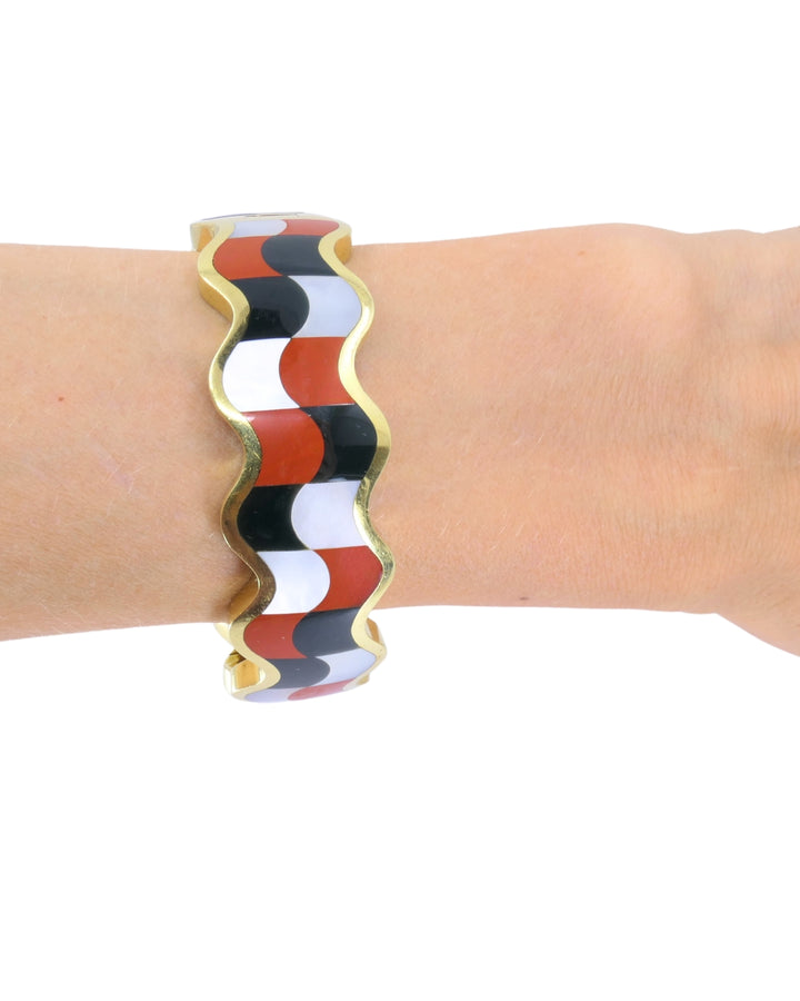 Angela Cummings for Tiffany & Co. Geometric Cuff 18k Gold Bracelet