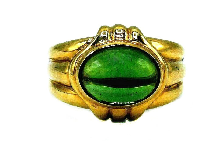 Bulgari Vintage Yellow Gold Peridot Ring