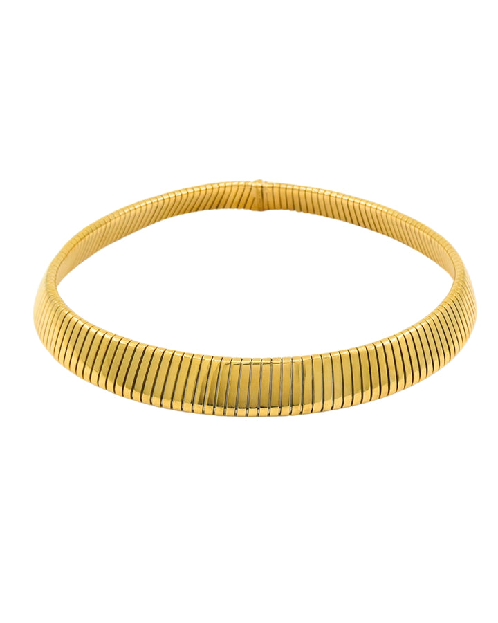 Bvlgari Vintage Bulgari Tubogas Necklace 18k Gold Steel