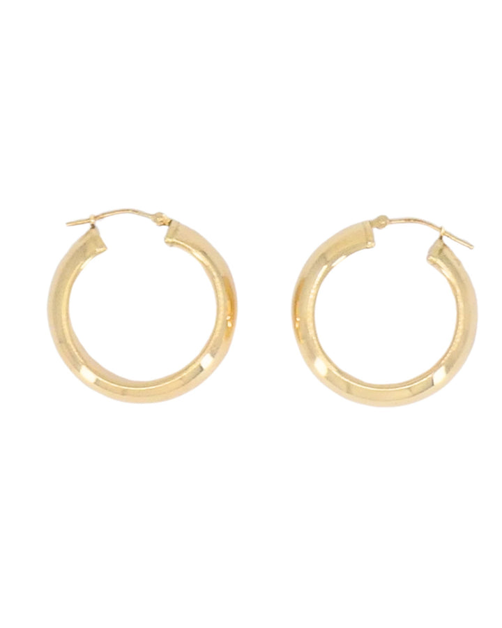 Vintage 14k Gold Hoop Earrings Estate Jewelry
