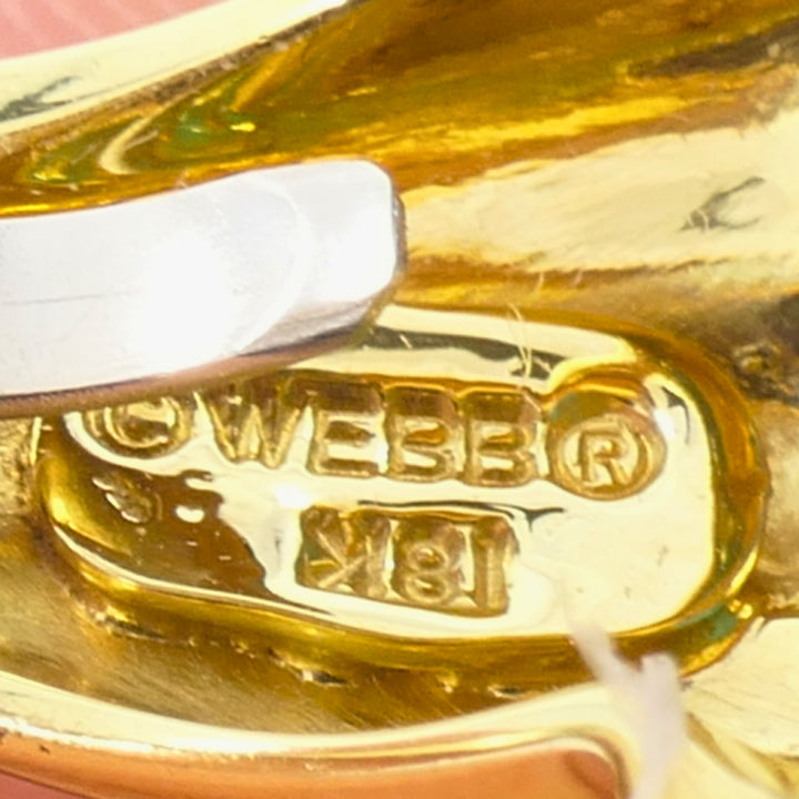 David Webb Ring 18k Gold White Enamel Turquoise Cocktail Ring