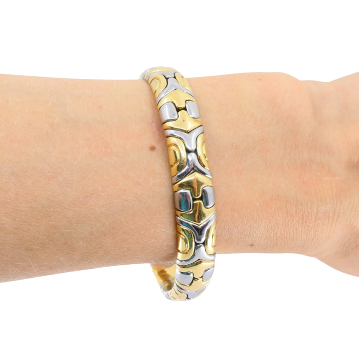 Bvlgari Vintage Bulgari 18k Two-Tone Gold Alveare Bracelet