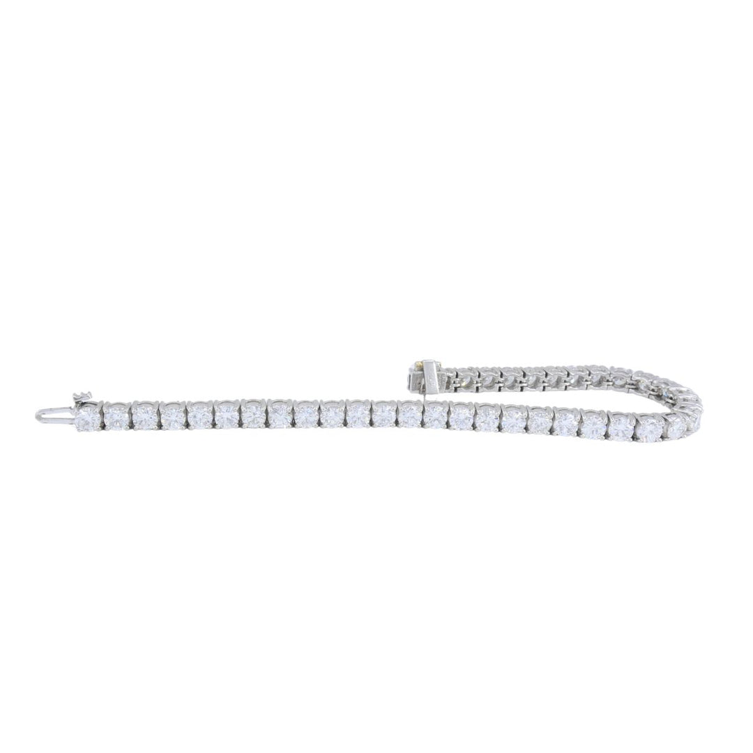 Vintage Cartier Platinum Diamond Tennis Bracelet, Circa 1970s