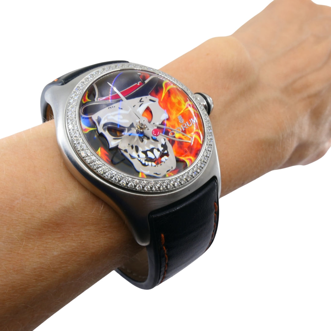 Corum Bubble Baron Samedi Watch Halloween Collectible