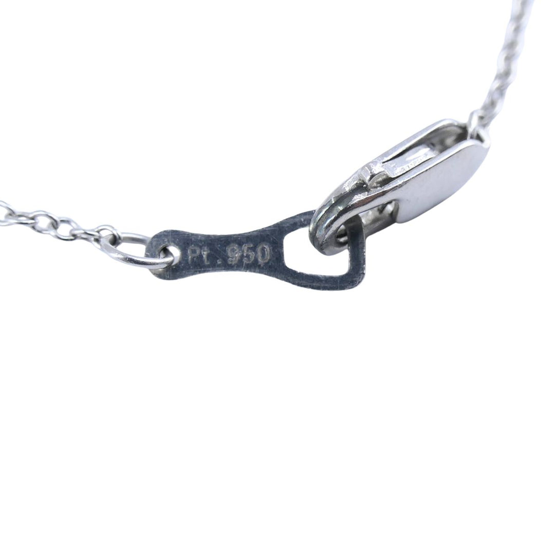 Cartier Pave Diamond Platinum Heart Pendant Necklace