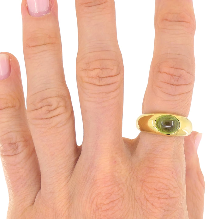 Tiffany & Co. Ring Peridot 18k Gold Band Ring