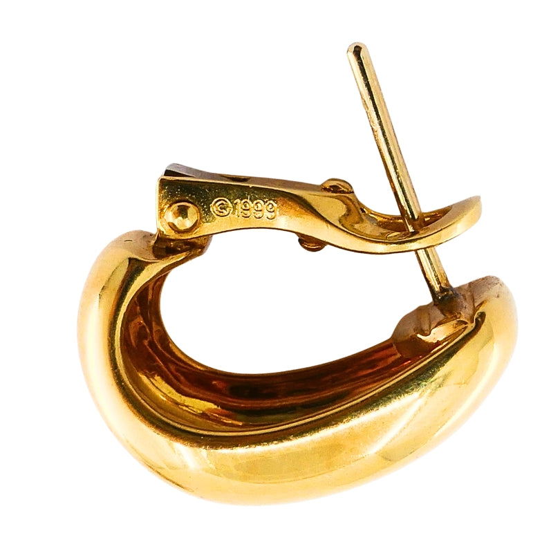 Cartier Nouvelle Vague 18k Yellow Gold Earrings