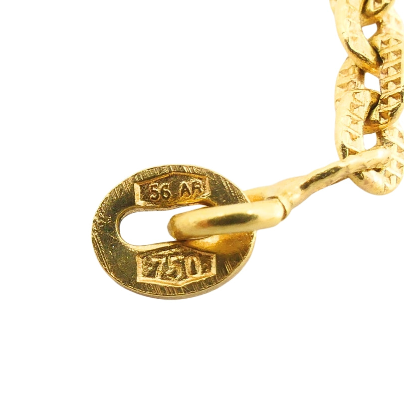 Victorian 18k Gold Locket Pendant Necklace Enamel Miniature