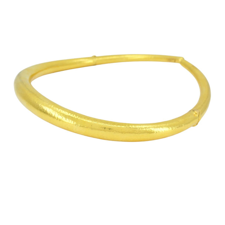 Vintage Greek 18k Hammered Gold Mechanical Collar Necklace