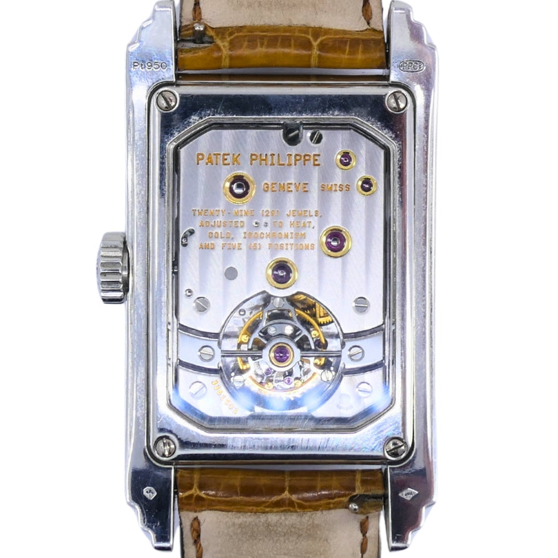 Patek Philippe 5101P 10-Day Tourbillon Platinum Watch Original Strap