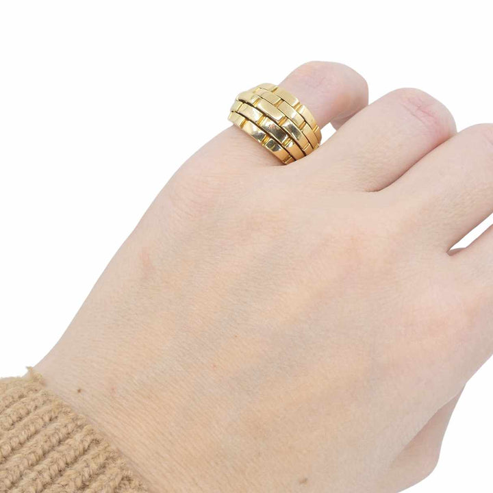 Vintage Cartier Maillon Panthère 18k Yellow Gold Dome Ring
