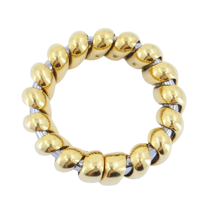 Vintage Bvlgari 18k Gold Stainless Steel Ring