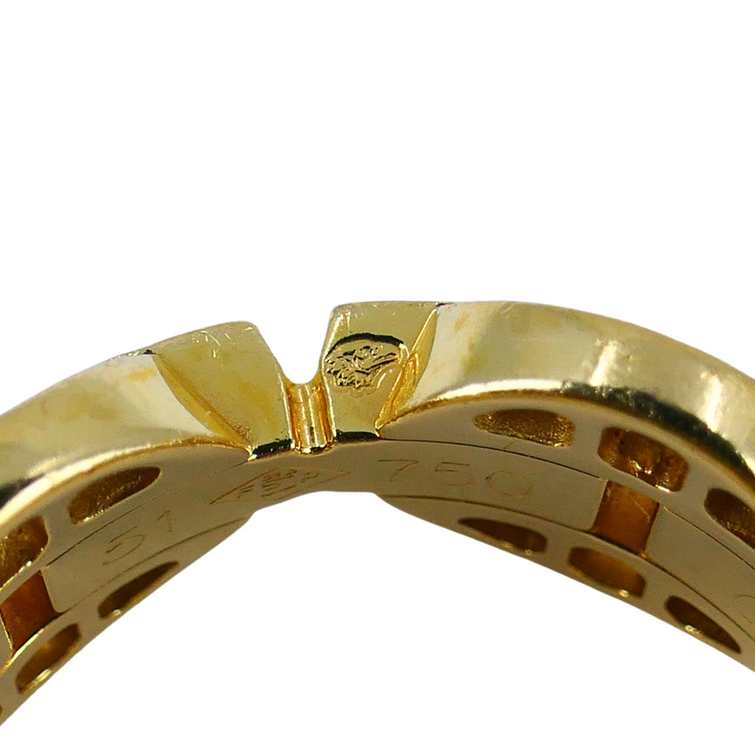 Cartier Maillon 18k Gold Diamond Band Ring