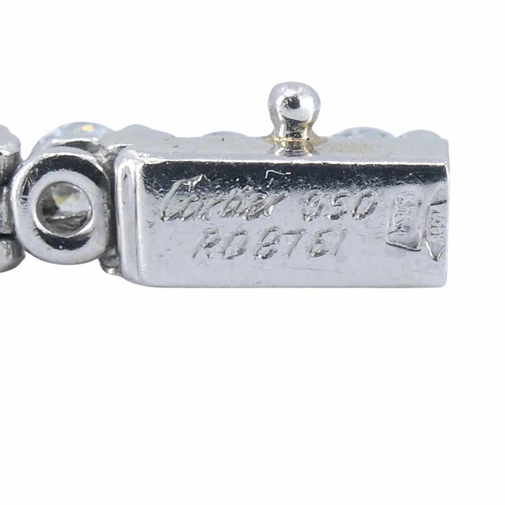 Vintage Cartier Platinum Diamond Tennis Bracelet