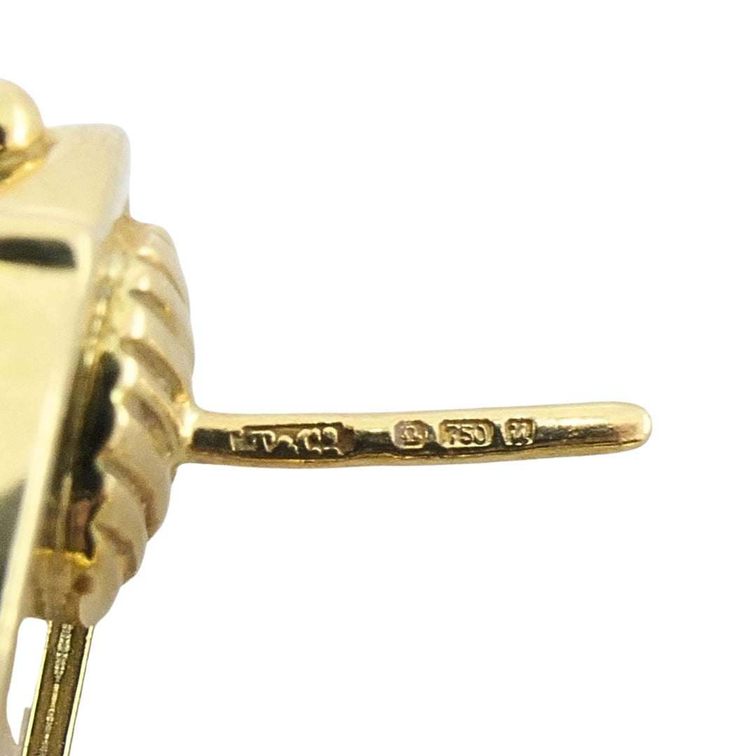 Tiffany & Co. 18k Yellow Gold Scarab Earrings, Circa 1993